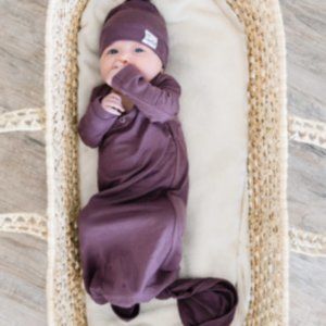 Copper Pearl Newborn Knotted Gown